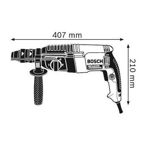 Перфоратор профессиональный Bosch GBH 2-26 DFR Превью 1