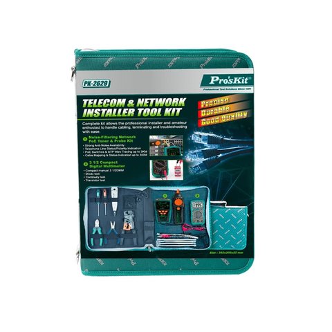 Набор инструментов Pro'sKit PK-2629 для телекоммуникационных сетей Превью 1