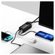 Сетевое зарядное устройство Baseus GaN3 Pro Desktop, 100 Вт, Quick Charge, черный, с розеткой, c кабелем USB тип-C к USB тип-C, 4 порта, 1,5 м, #PSZM000401 Превью 1