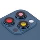 Задня панель корпуса для iPhone 12 Pro Max, синя, із склом камери, small hole Прев'ю 1