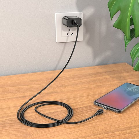 USB кабель Hoco X52, USB тип-A, micro-USB тип-B, 100 см, 2,4 А, чорний, магнітний, #6931474735539 Прев'ю 4
