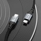 USB кабель Hoco X102, 2xUSB тип-C, 100 см, 60 Вт, черный, в нейлоновой оплетке, #6942007608787 Превью 2