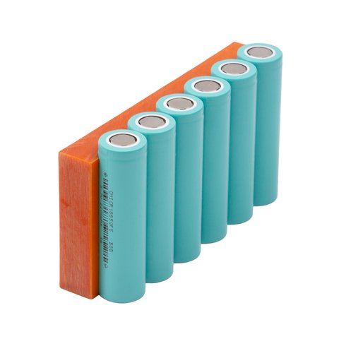 Sujetador de baterías 18650 para soldadura por puntos, 1x6, magnético Vista previa  1