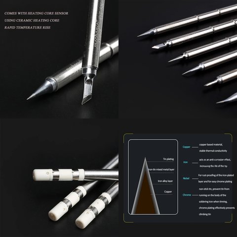 Паяльное жало Mechanic T12 OT-IS, с изгибом Превью 1