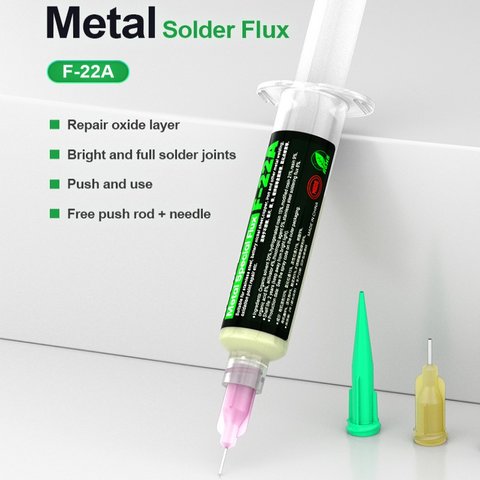 Flux Paste RELIFE F-22A, (for welding stainless steel, for soldering copper and steel, for nickel soldering, high-level, 10 ml) Preview 1