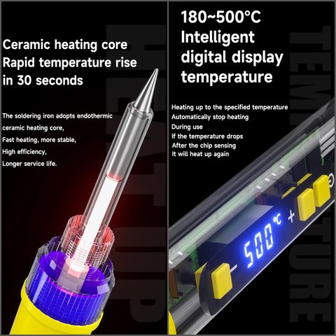 Soldering Iron Mechanic HK-990, LCD, (90 W, 220 V) Preview 3