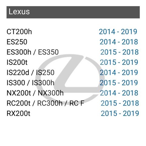 Система керування камерами RFCC Lexus GEN8 13CY/15CY EU Прев'ю 1