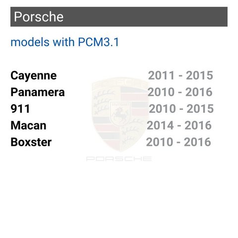 Беспроводной CarPlay и Android Auto адаптер для Porsche Cayenne / Panamera / 911 / Macan / Boxster для PCM3.1 Превью 1