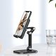 Holder Hoco PH34, (black, portable, folded, desktop, plastic) #6931474734129 Preview 2