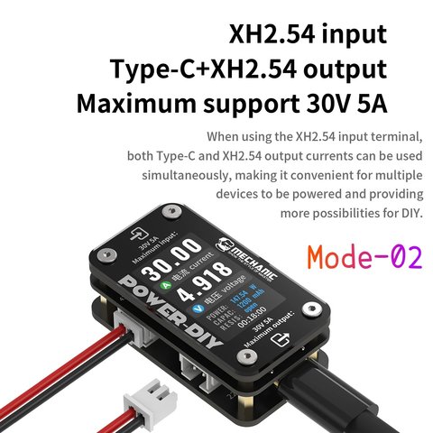 USB Tester Mechanic Power-DIY, (XH2.54, USB type C, Lightning) Preview 4