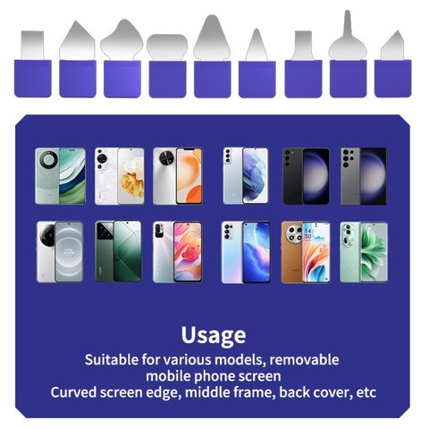 Инструмент для поднятия дисплея/тачскрина Mechanic 009, 9 in 1 Превью 5