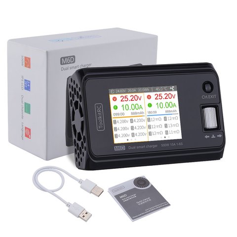 Зарядное устройство ToolkitRC M6D, Original, 500W DC Превью 3