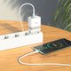 Сетевое зарядное устройство Hoco N21, 30 Вт, Power Delivery (PD), белый, c кабелем USB тип-C к USB тип-C, 2 порта, #6931474757791 Превью 5
