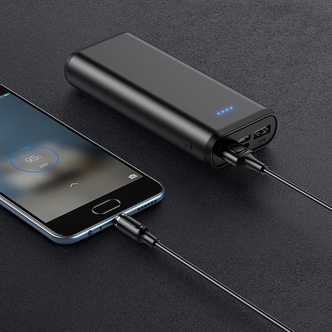 USB кабель Borofone BX41, USB тип-A, micro-USB тип-B, 100 см, 3 A, чорний, магнітний, #6931474738455 Прев'ю 3