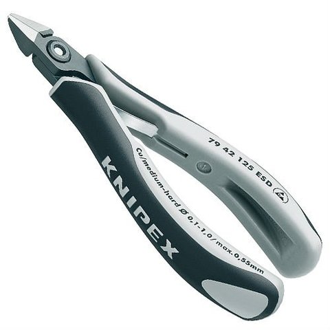Антистатичні діагональні кусачки Knipex 79 42 125 ESD Прев'ю 1
