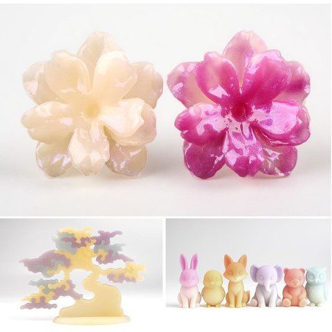 Филамент для 3D-принтера eSUN PLA-UV Color Change Fuchsia, 1 кг Превью 3